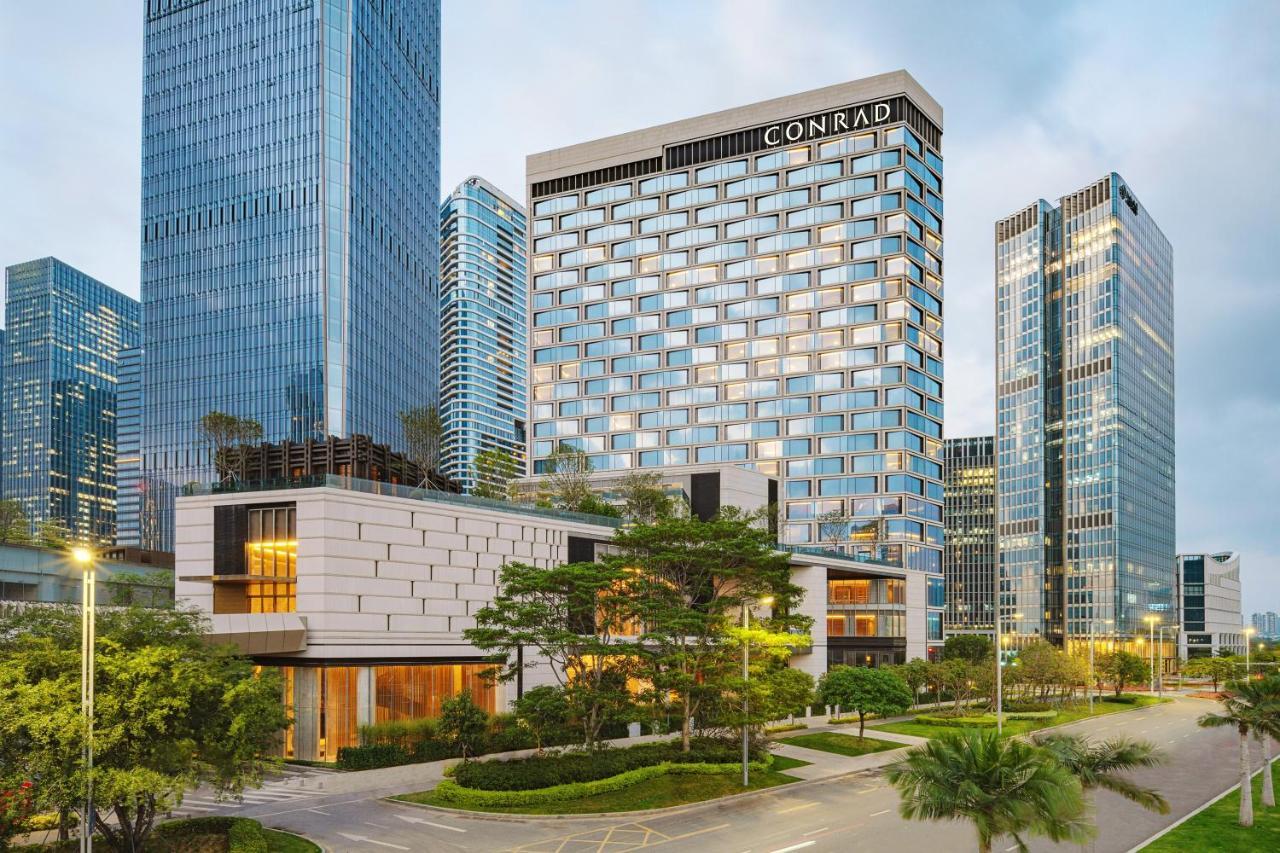 Conrad Shenzhen, The First Art Museum Hotel In Greater Bay Area With The Stunning Bay And Sunset View In The Hotel Terrace Exterior photo